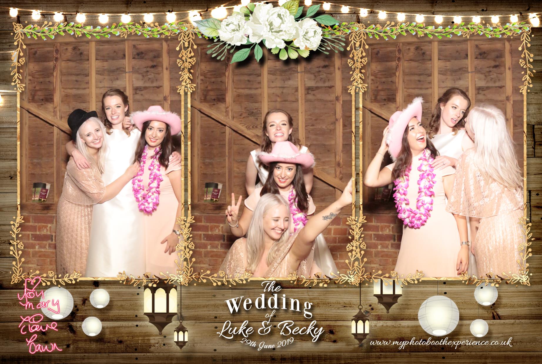 Luke & Becky's Wedding | View more photos from the event at gallery.myphotoboothexperience.co.uk/u/MyPhotoBoothExperienceLtd/Luke-Beckys-Wedding